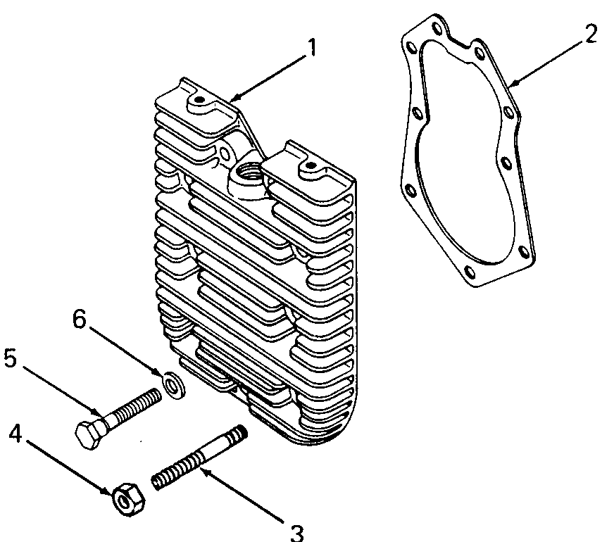 Cylinder Head (Model 2072) Diagram and Parts List for 1872 2072-756300-799999-147730100-148720100-148730100-149720100-149730100 Cub Cadet Lawn Tractor